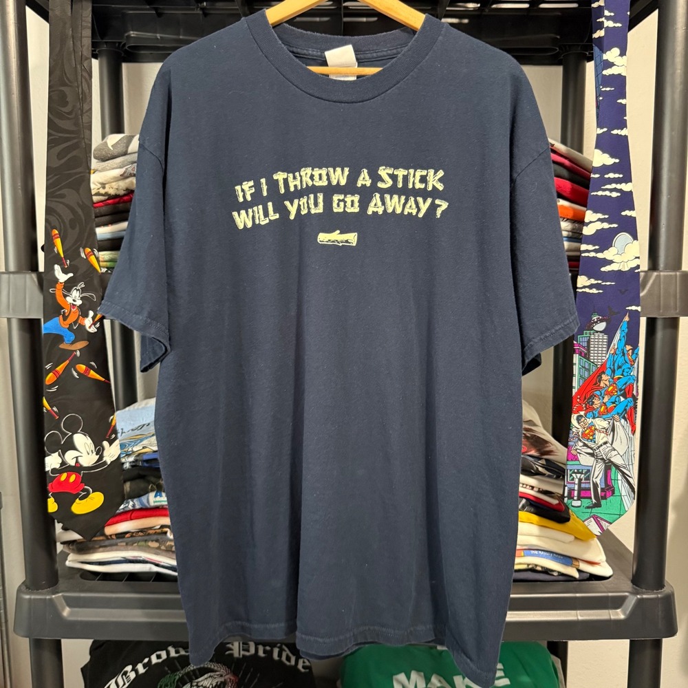 Tennessee River Product Type If I Throw A Stick Size XL Navy Blue Vintage Style